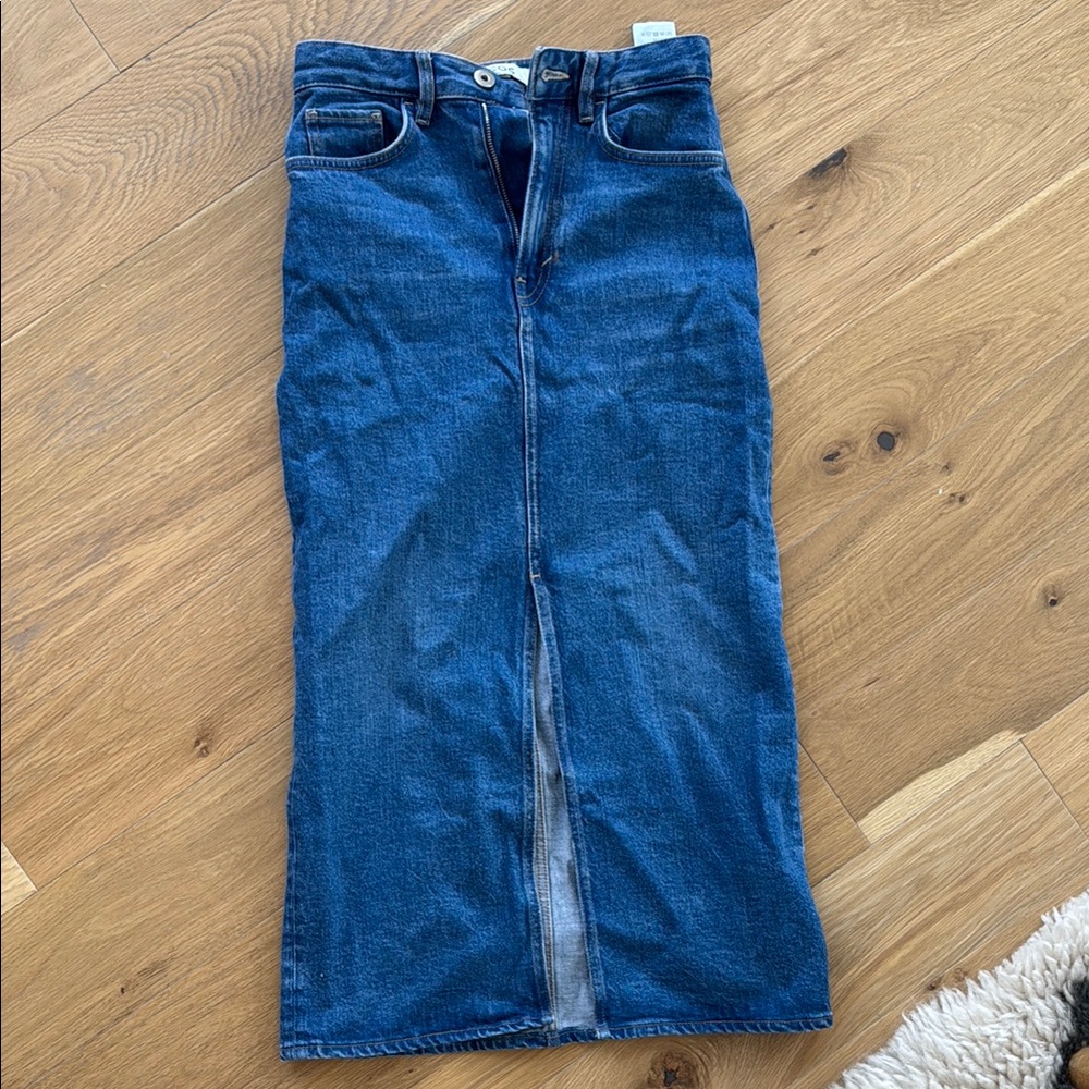 COS Blue Denim Skirt